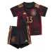 Germania Thomas Muller #13 Seconda Maglia Bambino Mondiali 2022 Manica Corta (+ Pantaloni corti)